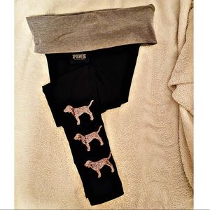 NWOT Pink Victoria’s Secret yoga leggings size S